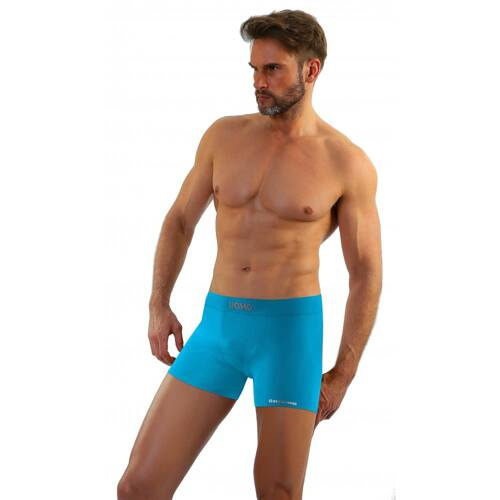 BM07 Solar Bokserki męskie bezszwowe Sesto Senso - turkusowy