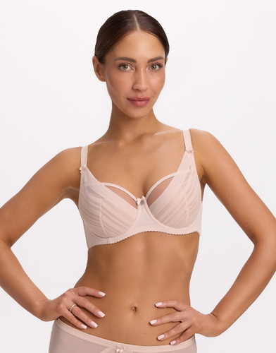 Biustonosz Semi Soft Gaia BS 1395 Alicia perłowy SS10 z fiszbinami