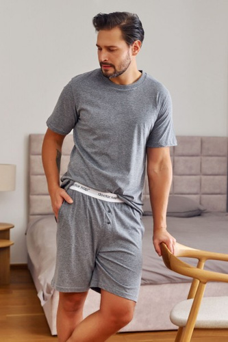 4332 Piżama Męska Doctor Nap - dark grey