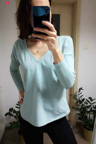 Two Ways bluzka ciążowa i do karmienia dwustronna  Milk&Love miętowy