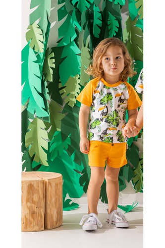 186138 Bluzka bawełniana z krótkim rękawem "Tukan" Nicol