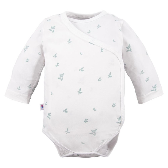 Petite Body rozpinane z długim rękawem Eevi - listki białe