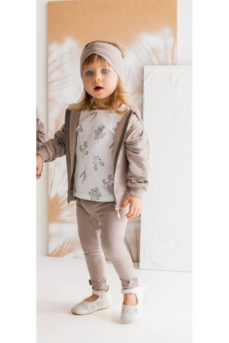 183274 Gaja Bluza dresowa z kapturem Nicol - beżowy