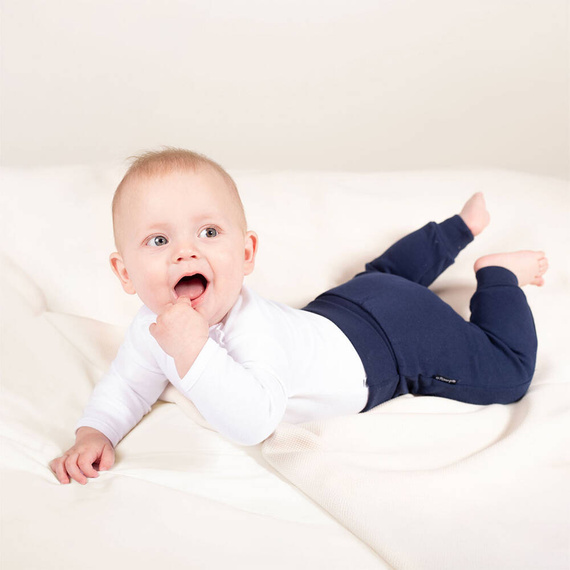 090 Body niemowlęce z długim rękawem "Basic" Nicol - biały