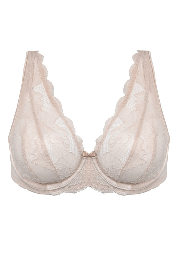 Mediolano Amelia Bralette 19253 Beige – koronkowa braletka soft MS6
