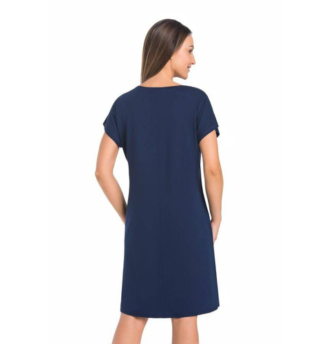 2810 Luzi koszula nocna, krótki rękaw Teyli - granatowa