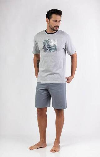 474 Piżama męska Regina -szary