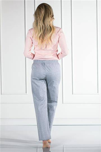 Linda piżama damska Momenti Per Me pink-grey