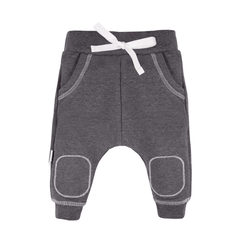 UNIQUE Spodnie dresowe z łatkami Ewa Klucze - grafit