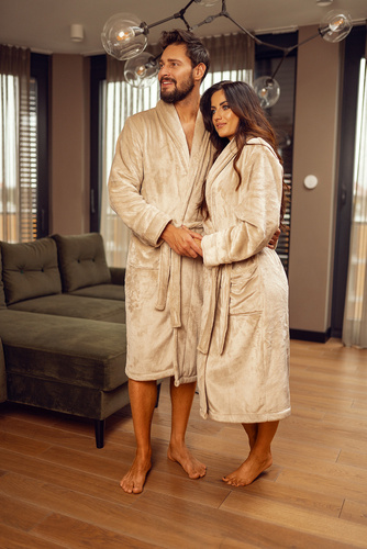 Matteo Szlafrok męski ByShelly - beżowy