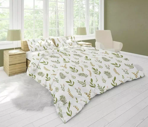 Harmony 2 Pościel z mikrofibry liście Faro zielony