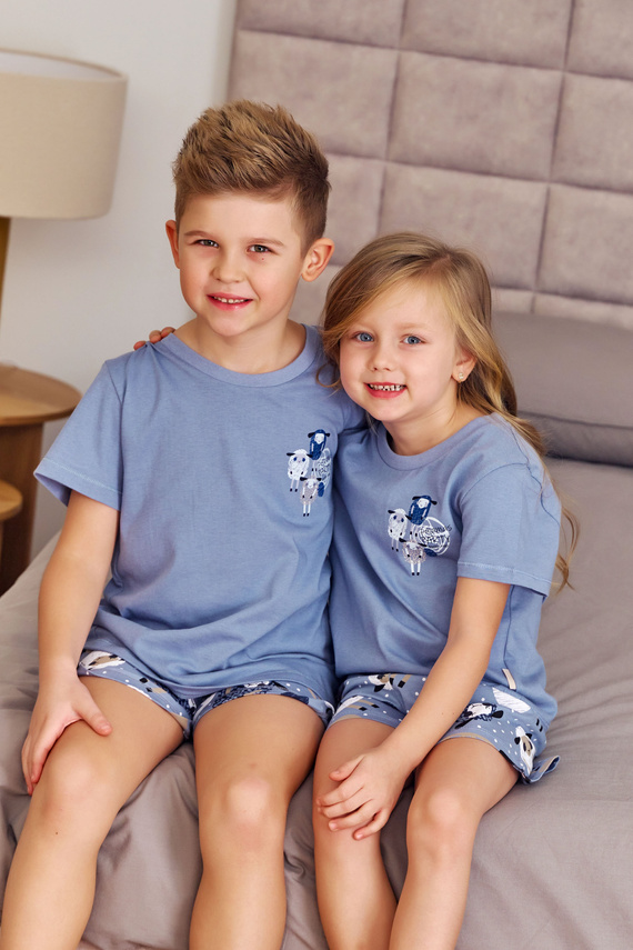 7208 Piżama dziecięca Unisex Doctor Nap - sheep (niebieski)