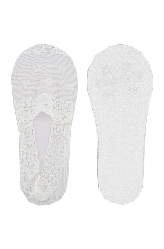 SN051 Baleriny stopki damskie Noviti - biały
