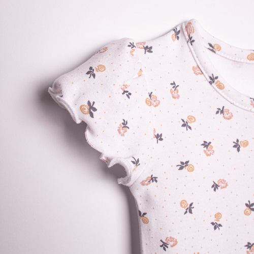 220095 Body dla dziewczynki Nicol z krótkim rękawem, bawełna – idealne na lato