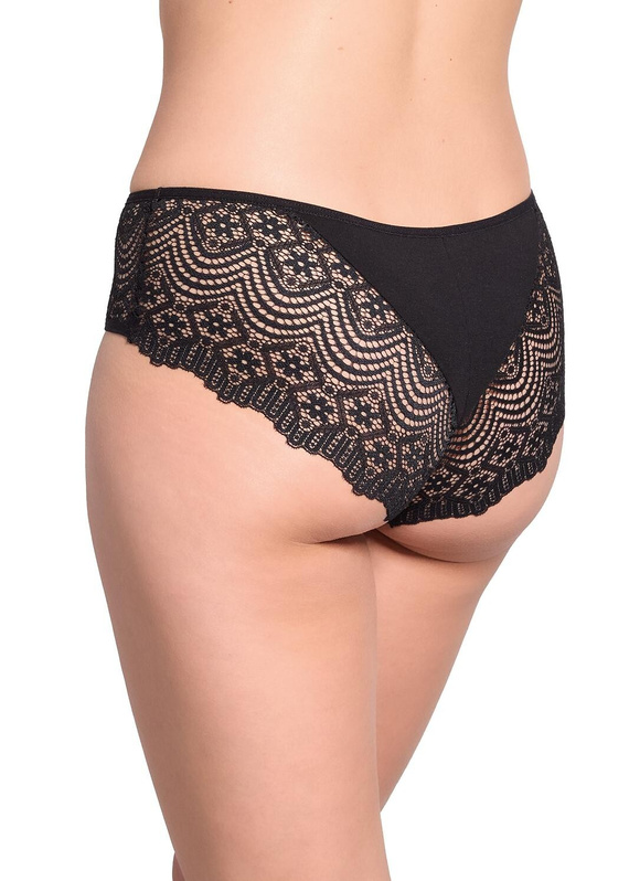 Gabidar 212 szorty damskie koronkowe bawełniane wygodne-czarne