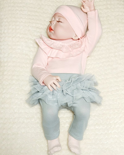 Cała Ja Body z długim rękawem Bambarillo różowy