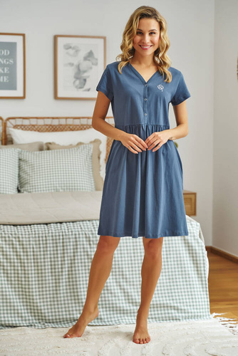 5336 Koszula Nocna do karmienia Doctor Nap - deep blue