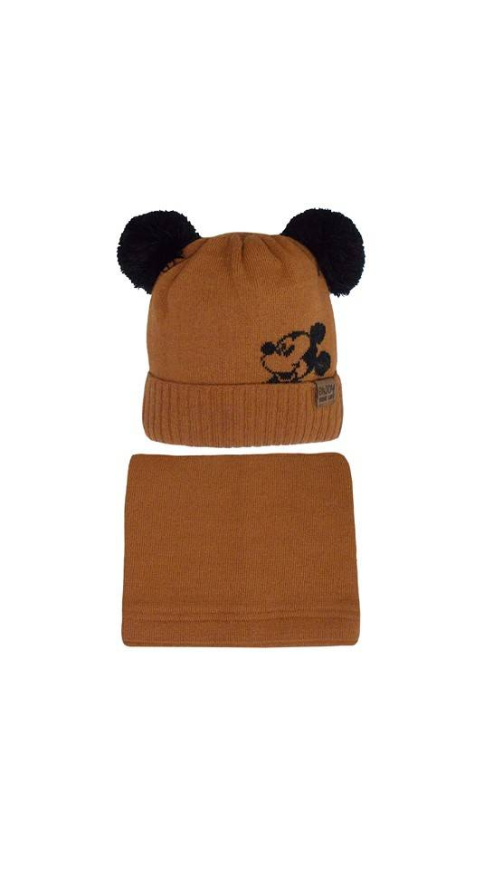 46-434 Czapka + komin Zestaw dziecięcy AJS mix-kolor