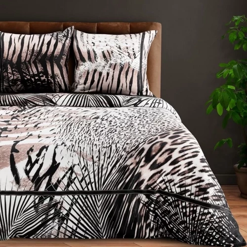 Eva 21 pościel satynowa pantera Eva Minge Eurofirany czarny