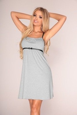 918 Kropki Koszula nocna na ramiączkach Forex - szary II