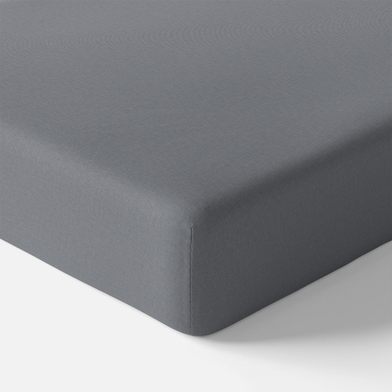 Prześcieradło dziecięce bawełniane Eevi - ciemny szary