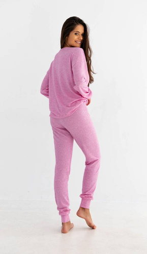 Sensis Pinkey Piżama damska -różowy melanż 