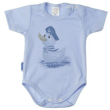 Kaczor Marynarz body niemowlęce krótki rękaw Martex niebieski