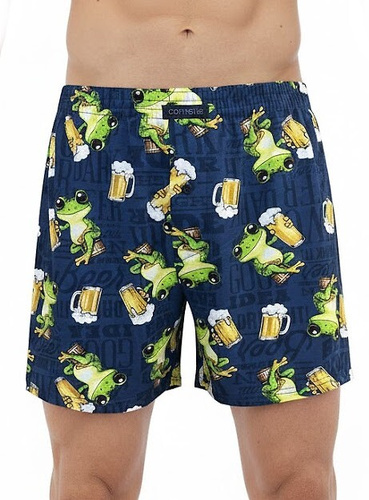 Bokserki męskie Cornette 001/183 Frog Classic – 100% bawełna, luźny fason, rozporek na guzik, komfort na co dzień