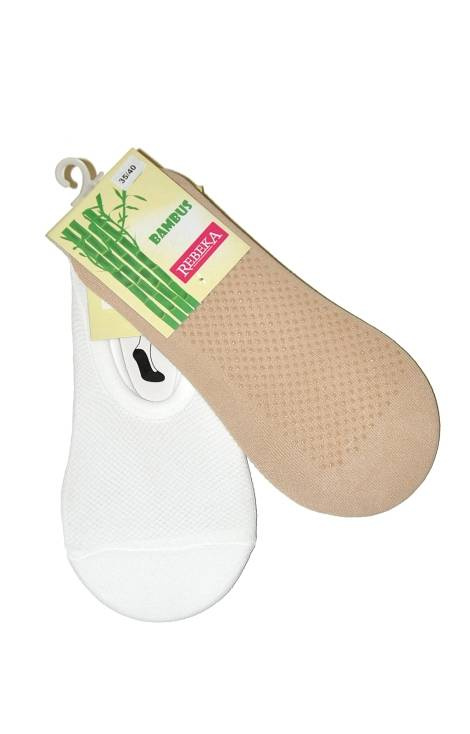 1030 Bambus Baleriny stopki Damskie Rebeka biały