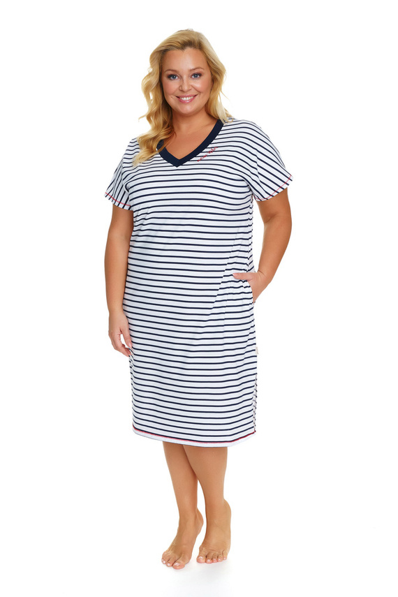 5368 Koszula Nocna Plus Size Doctor Nap - marine