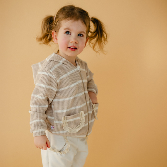 Meadow Sweterek rozpinany Eevi- beżowy