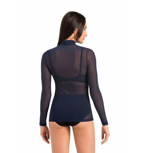 169320 Glamour Bluzka Damska, golf Teyli - granatowy