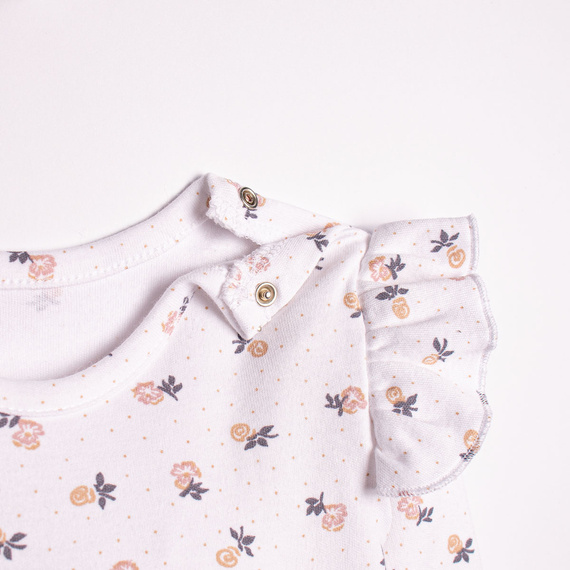 Body bawełniane dla dziewczynki z długim rękawem 220097 Nicol