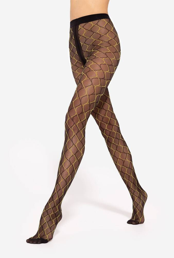 Mosaica wz.03 Rajstopy 20 den Gatta - nero/yellow