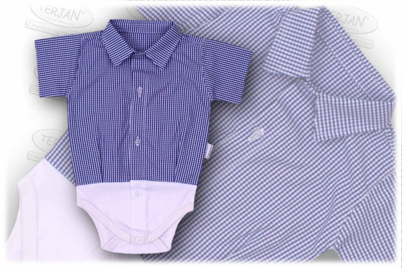 Koszulo- body krótki rękaw Terjan - szary