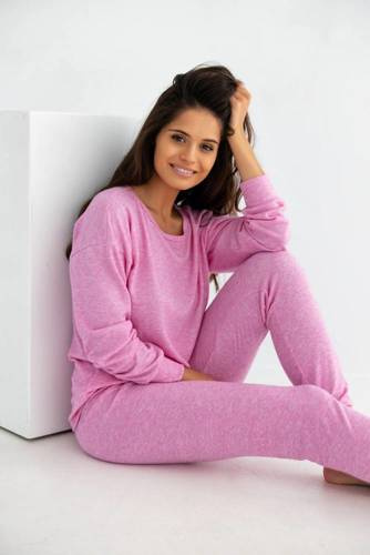 Sensis Pinkey Piżama damska -różowy melanż