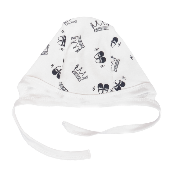 WP404 "Korona" Wyprawka niemowlęca Mamatti biało-czarne