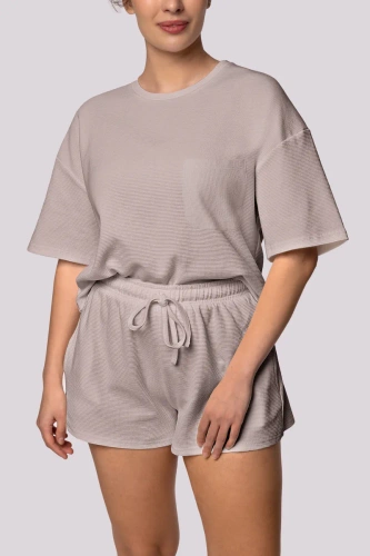 Cozy shortsleeve Piżama damska Mona różowy