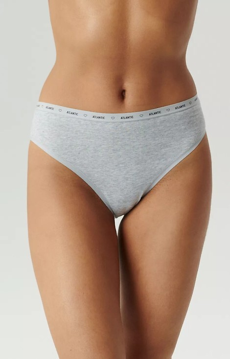 3CLP-010 High Sport Leg Figi damskie Atlantic - biały-szary- różowy