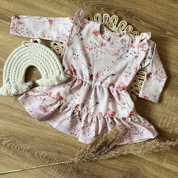 SE026 Sukienka z długim rękawem Mamatti