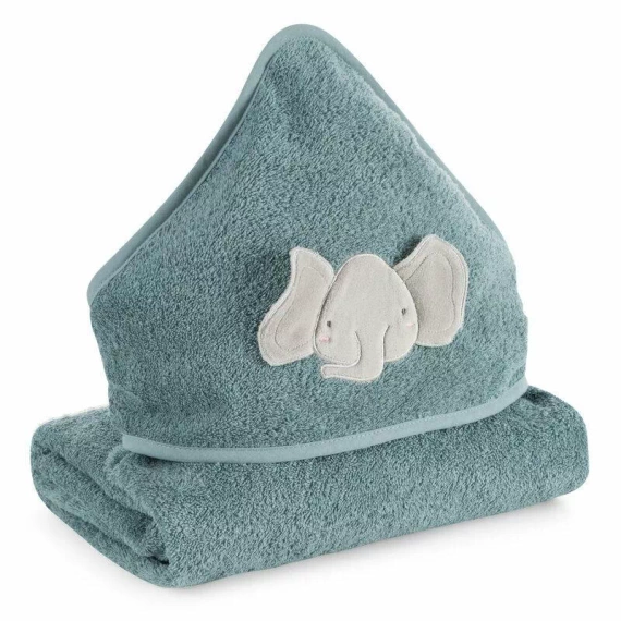 Baby 59 Słonik niemowlęce okrycie kąpielowe Eurofirany niebieski
