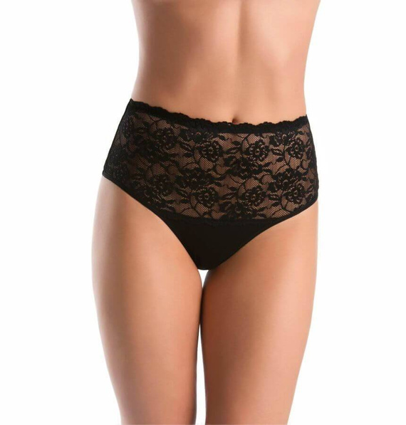 144 Violetta figi z koronką Teyli - czarny