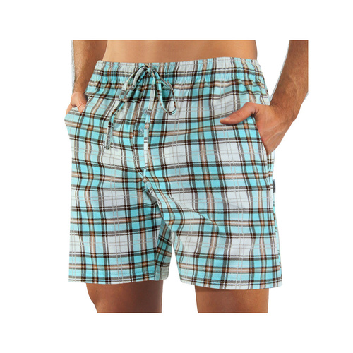 2576/17 Piżama męska krótki rękaw krótkie spodnie Sesto Senso turkusowy 