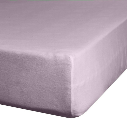 Prześcieradło Jersey 4 Eurofirany z gumką bawełna elastan 190 g/m² różowe pudrowe