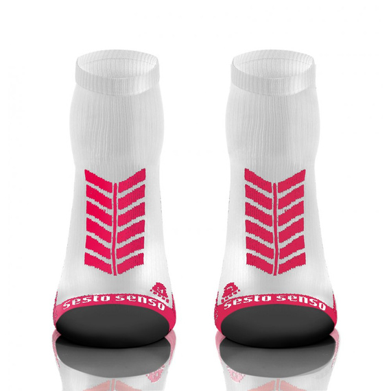 Sport Socks Skarpety sportowe Sesto Senso biały-różowy 