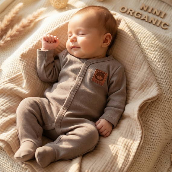 ABN-5656 Pajac niemowlęcy Balloon Friends Nini 100% bawełna organiczna Polska