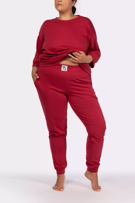 Homie shortsleeve Piżama damska Mona burgund