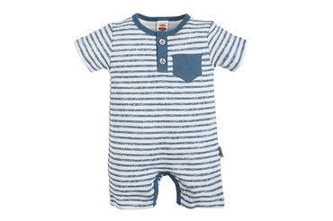 02226KRP "BLUE SEA" pajac letni, rampers Makoma paski