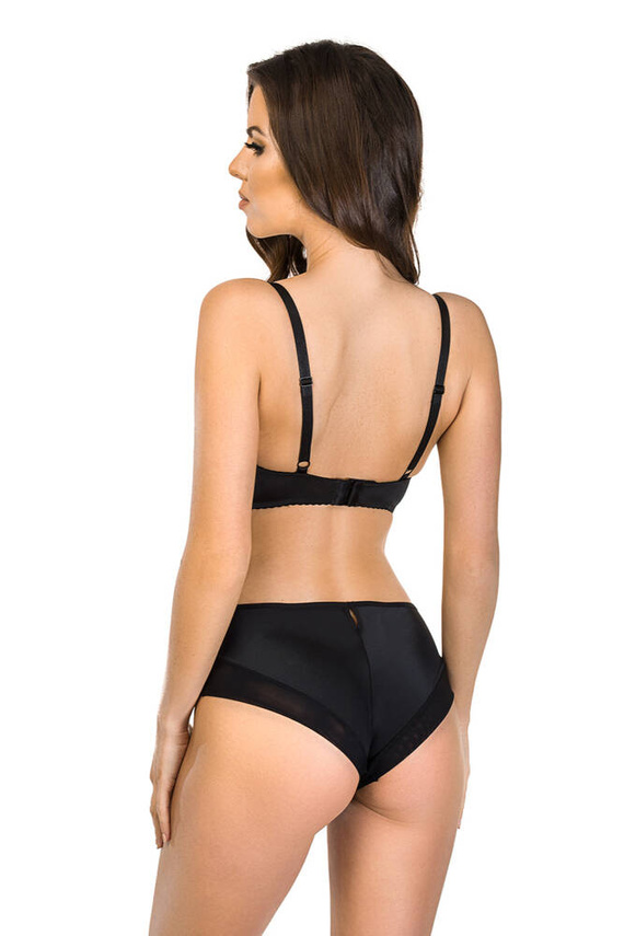 19010 Lorita Biustonosz super push up Mediolano czarny