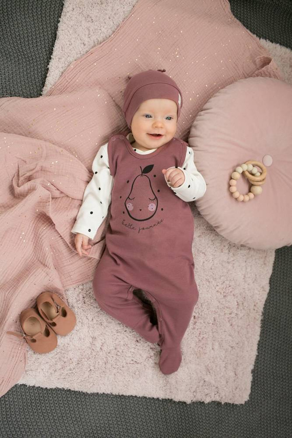 Tres Bien Czapka dla dziewczynki Pinokio - róż ciemny